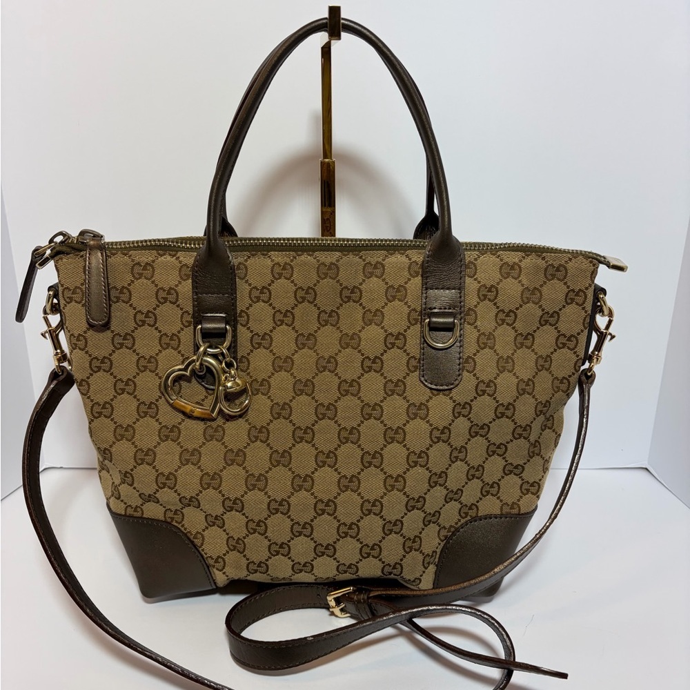 Gucci Brown Monogram Tote Bag
